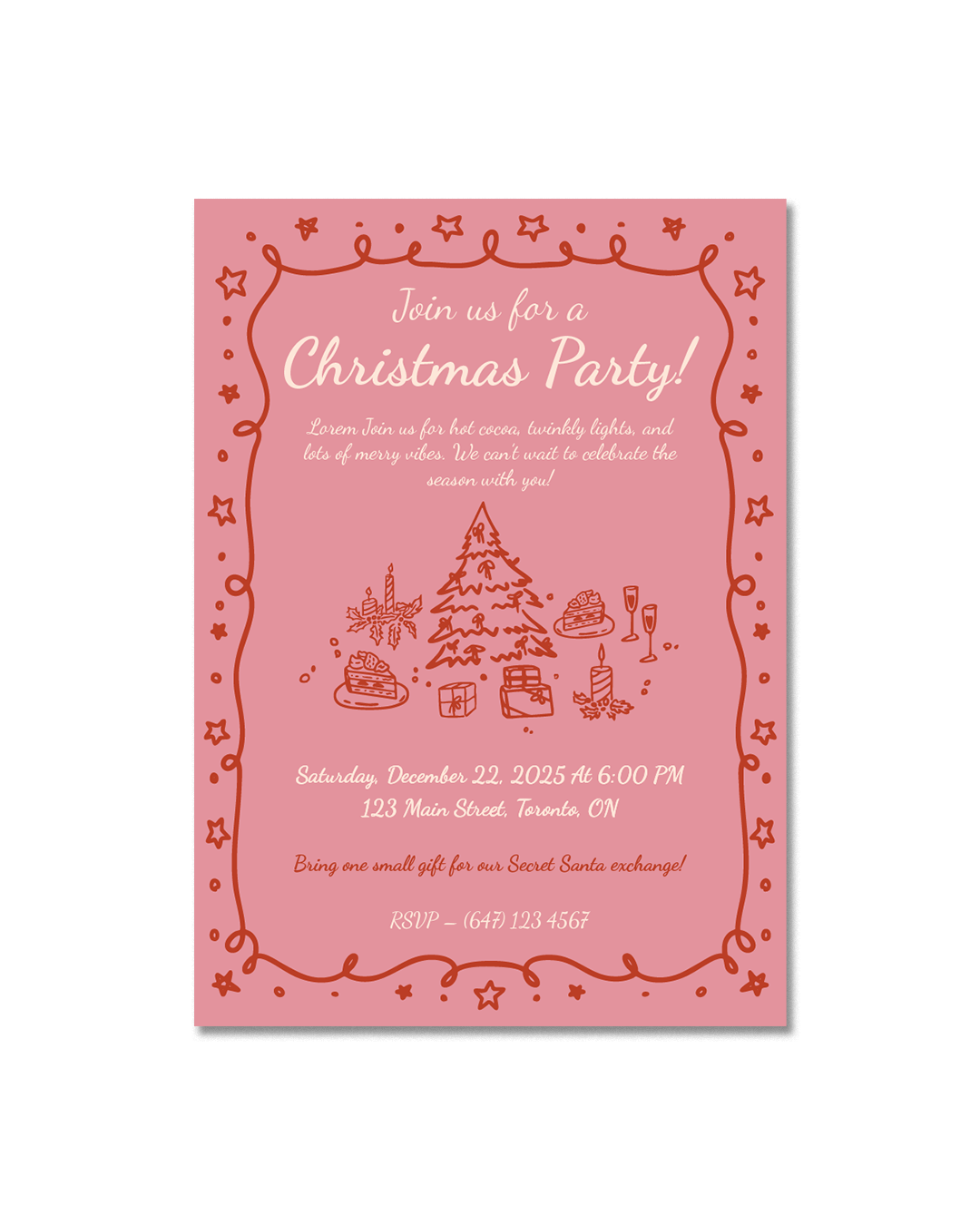 Holiday Season Party Invitation 01