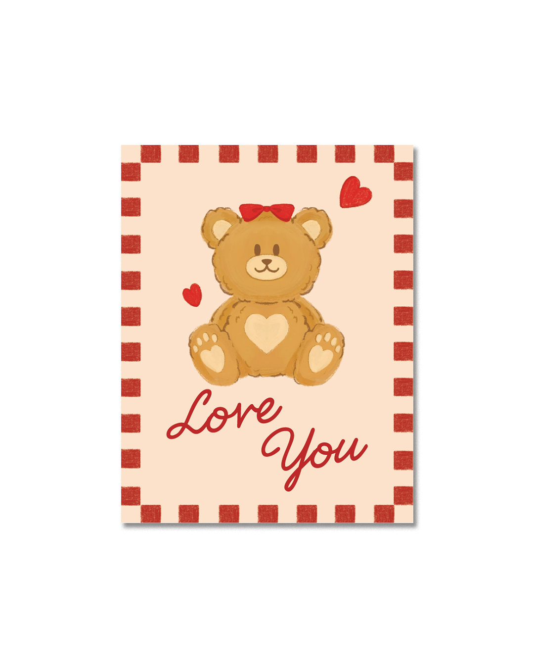Lovely Teddy Bear – Greeting Card
