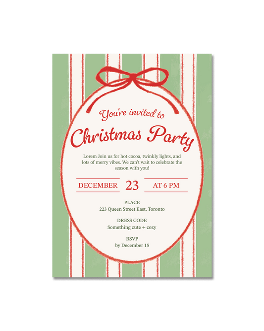 Holiday Season Party Invitation 02