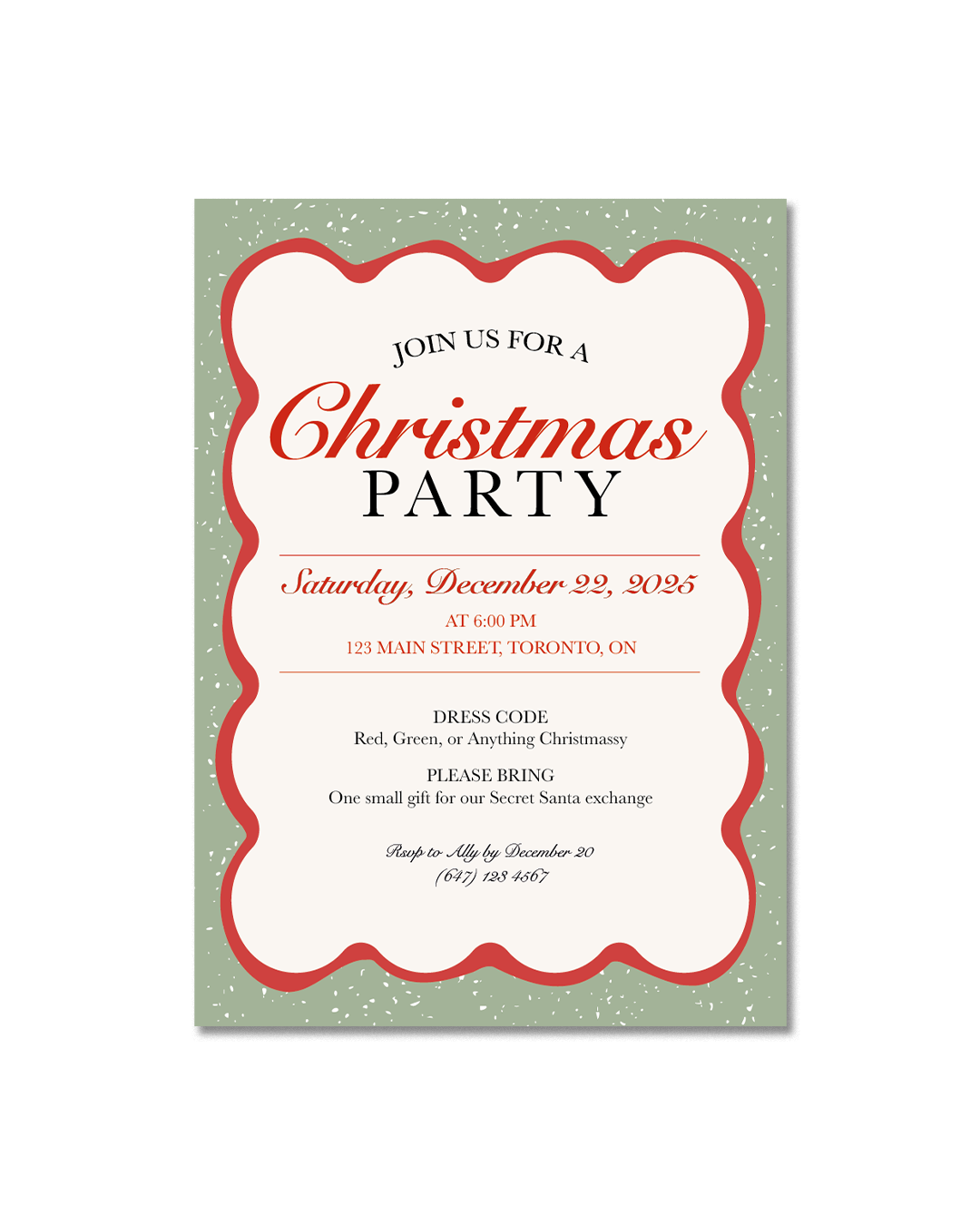 Holiday Season Party Invitation 03