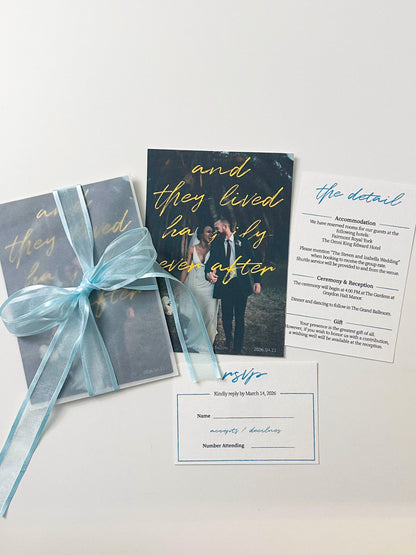 Movie Poster Theme Wedding Invitation – Main Card